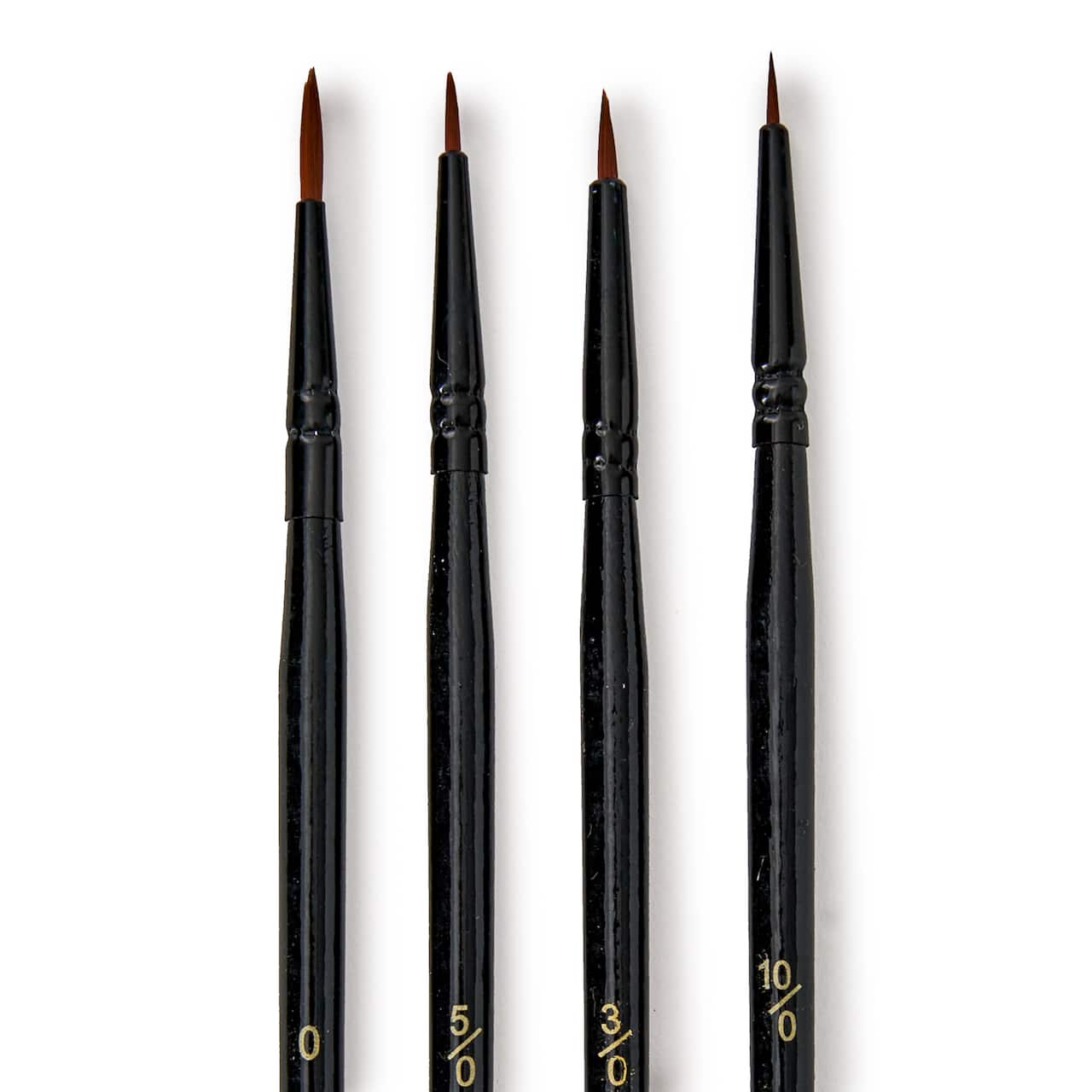 Necessities™ Brown Synthetic Round Watercolor 4 Piece Brush Set by Artist's Loft®